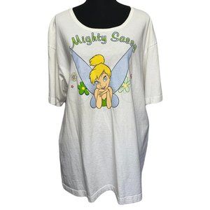 Disney Classics Jerry Leigh White Tinker Bell Vintage 90's T-shirt Size XL